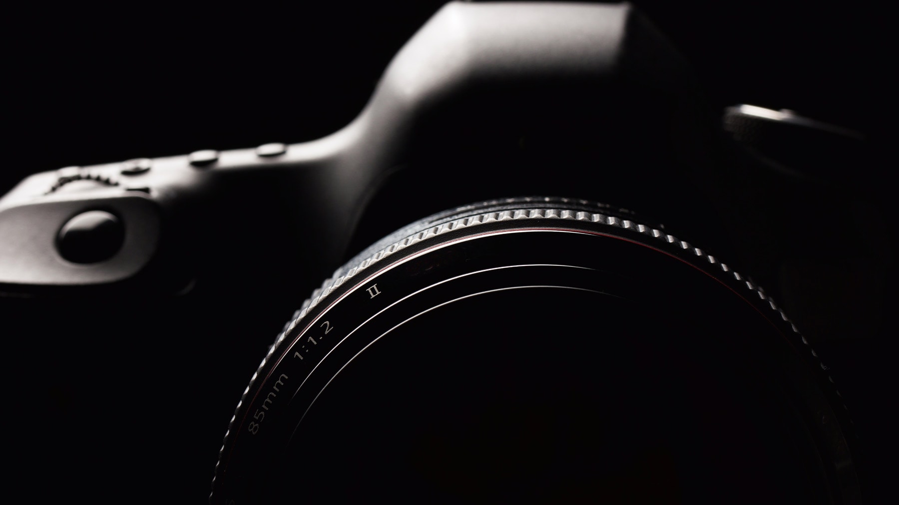 Jason's Canon R5, in a low key portrait