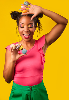 Bright and vibrant marketing headshot shot by Jason Usher for marketing purposes.